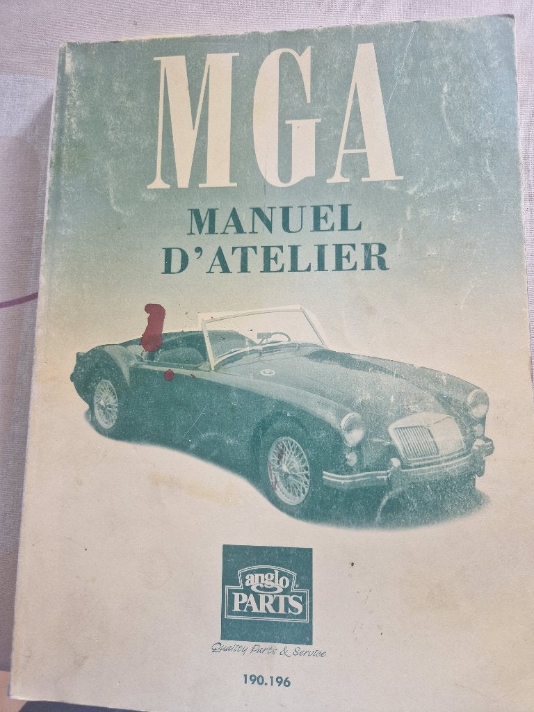 manuel d'atelier MGB, Enlèvement