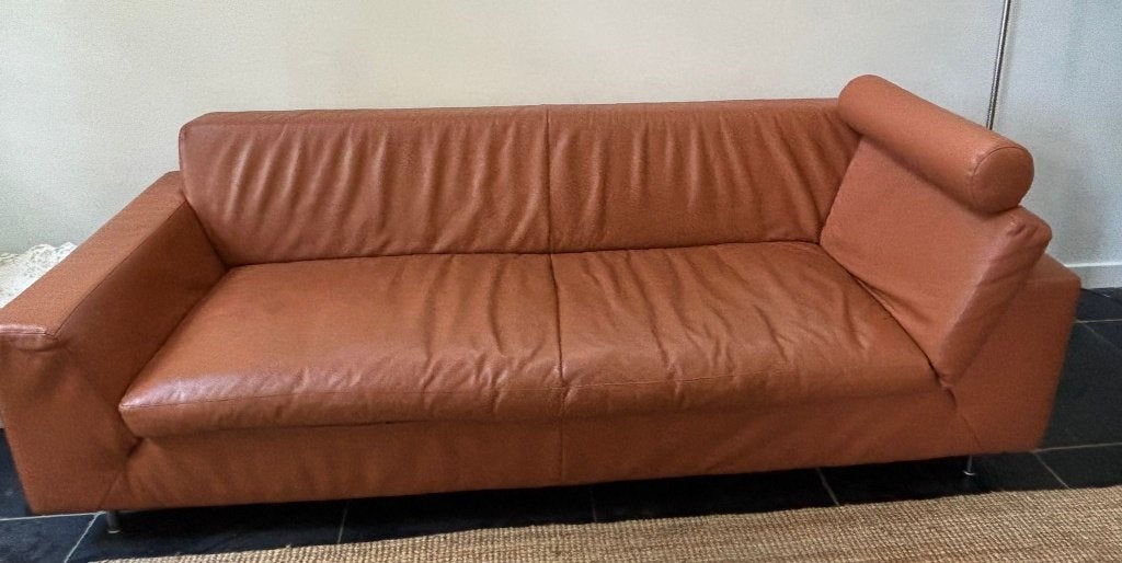 Zetel / Bank te koop - goede staat, Maison & Meubles, Canapés | Salons, 200 à 250 cm, Banc droit, Enlèvement, Utilisé