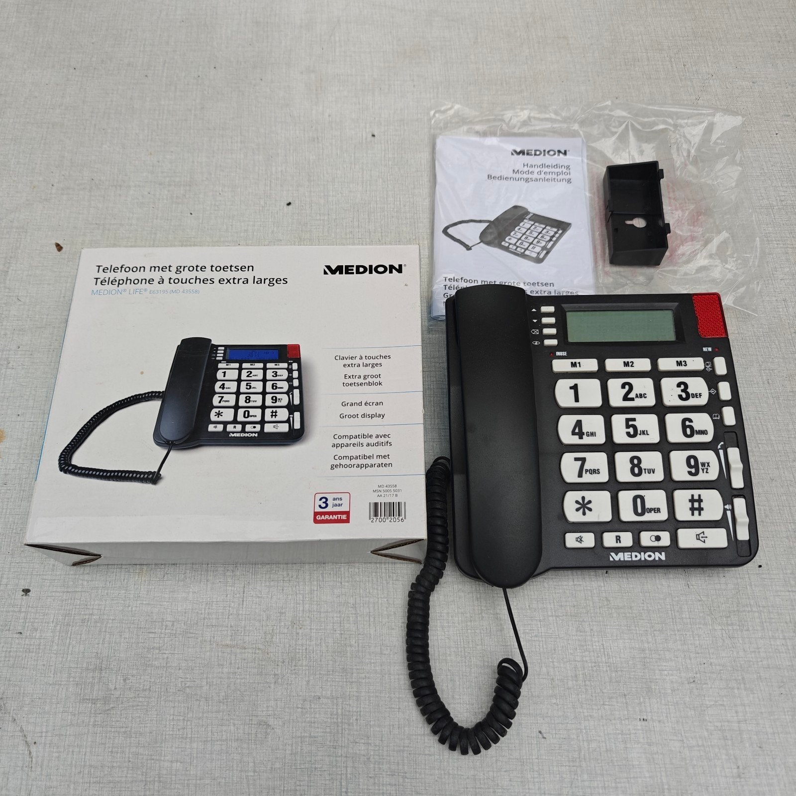 Téléphone senior Medion à gros boutons, Enlèvement ou Envoi, Utilisé