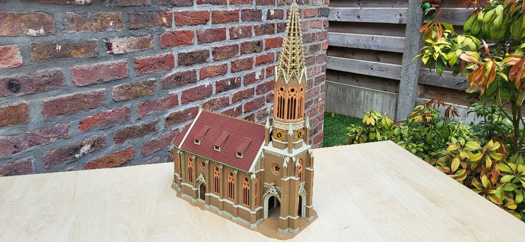 supermooie vollmer H0 kathedraal stadskerk, Enlèvement ou Envoi, Utilisé