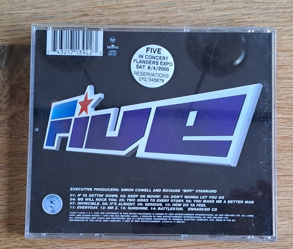 Five - Invincible, Enlèvement ou Envoi, 1990 - 1999, Utilisé