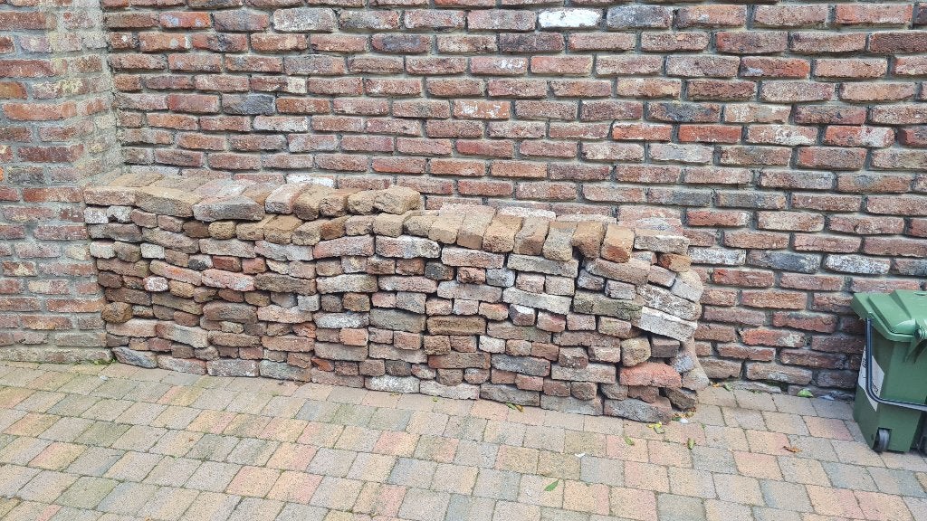 300 Briques anciennes, Enlèvement, Utilisé, Briques