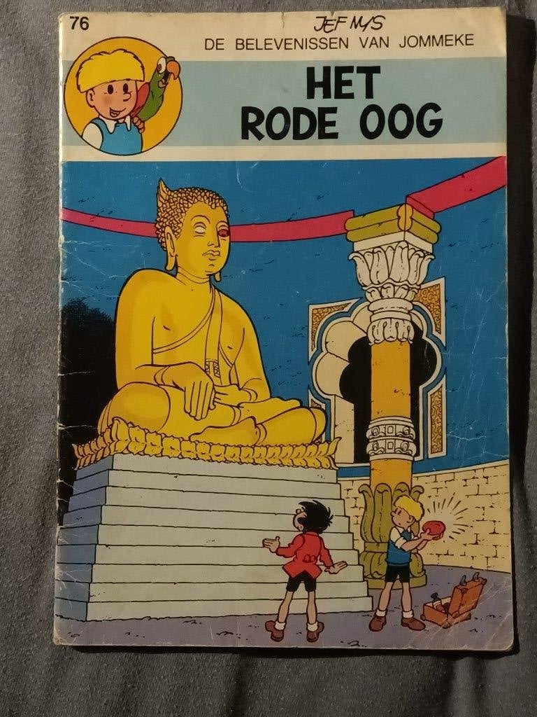 Jommeke 76: het rode oog, Eén stripboek, Ophalen of Verzenden, Gelezen