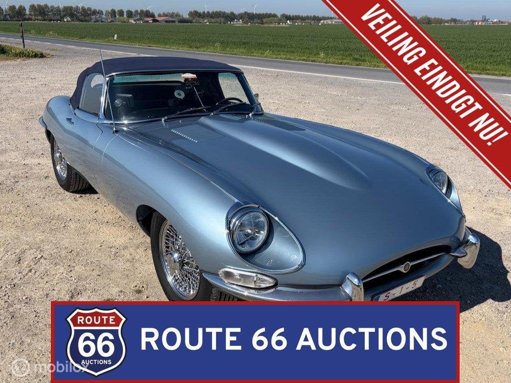Jaguar E-Type Series 1.5 | 1968 | Route 66 Auctions, Autos, Achat, Entreprise, Boîte manuelle, Autre carrosserie