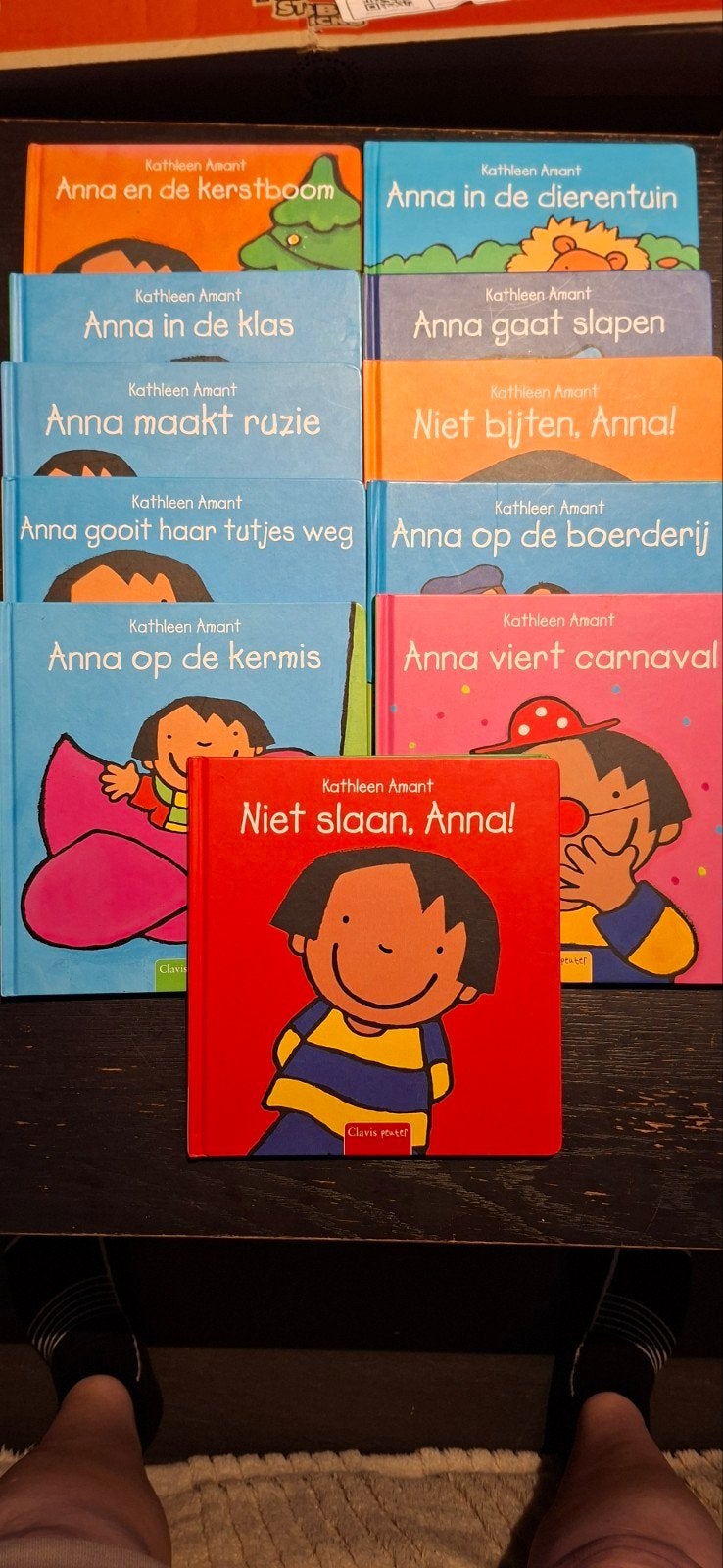11 Hardcover boekjes uit de reeks Anna van Kathleen Amant, Ophalen, Jongen of Meisje, Voorleesboek, Kathleen Amant