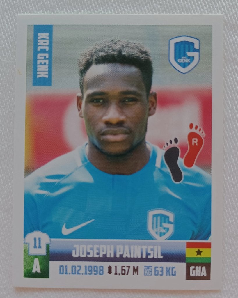 Autocollant Joseph Paintsil (rookie) - Pro League 2018-2019, Enlèvement ou Envoi, Comme neuf, Autocollant