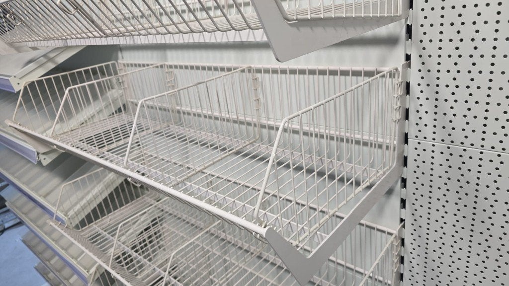 Paniers métalliques pour étagères de magasin – Neufs, Enlèvement ou Envoi