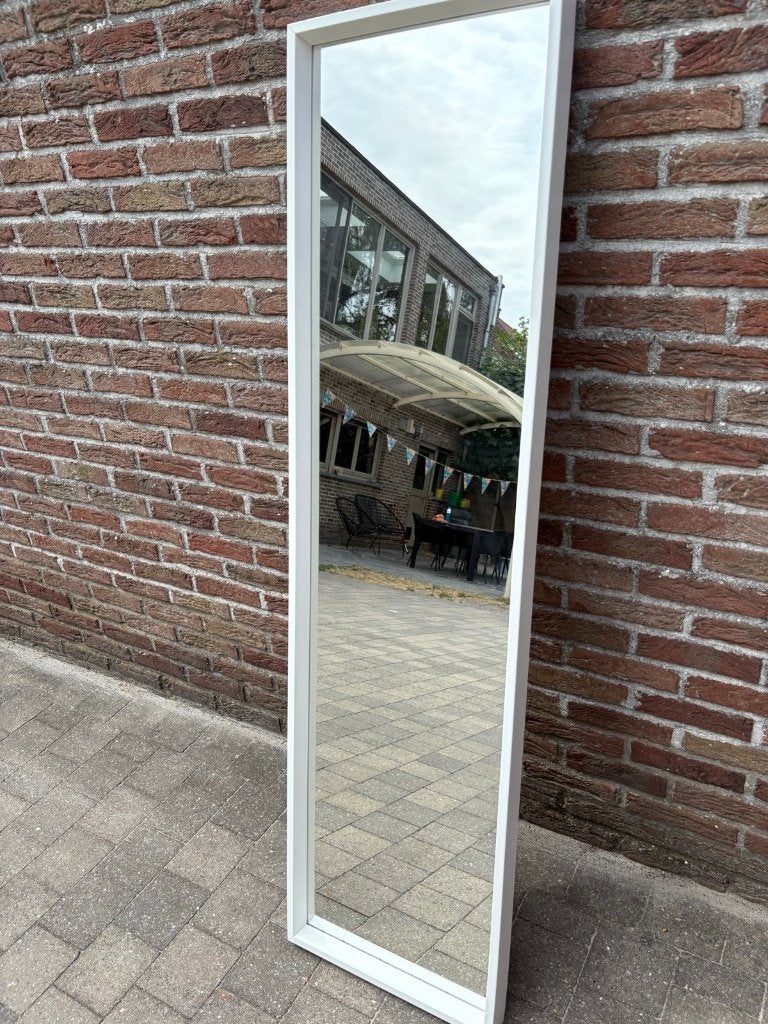 IKEA Nissedal spiegel wit, Huis en Inrichting, Woonaccessoires | Spiegels, Ophalen, Gebruikt