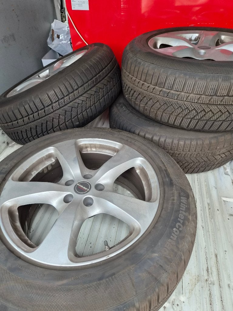 set alu velgen 18'' met winterbanden continental, Ophalen, 18 inch, Gebruikt, Banden en Velgen