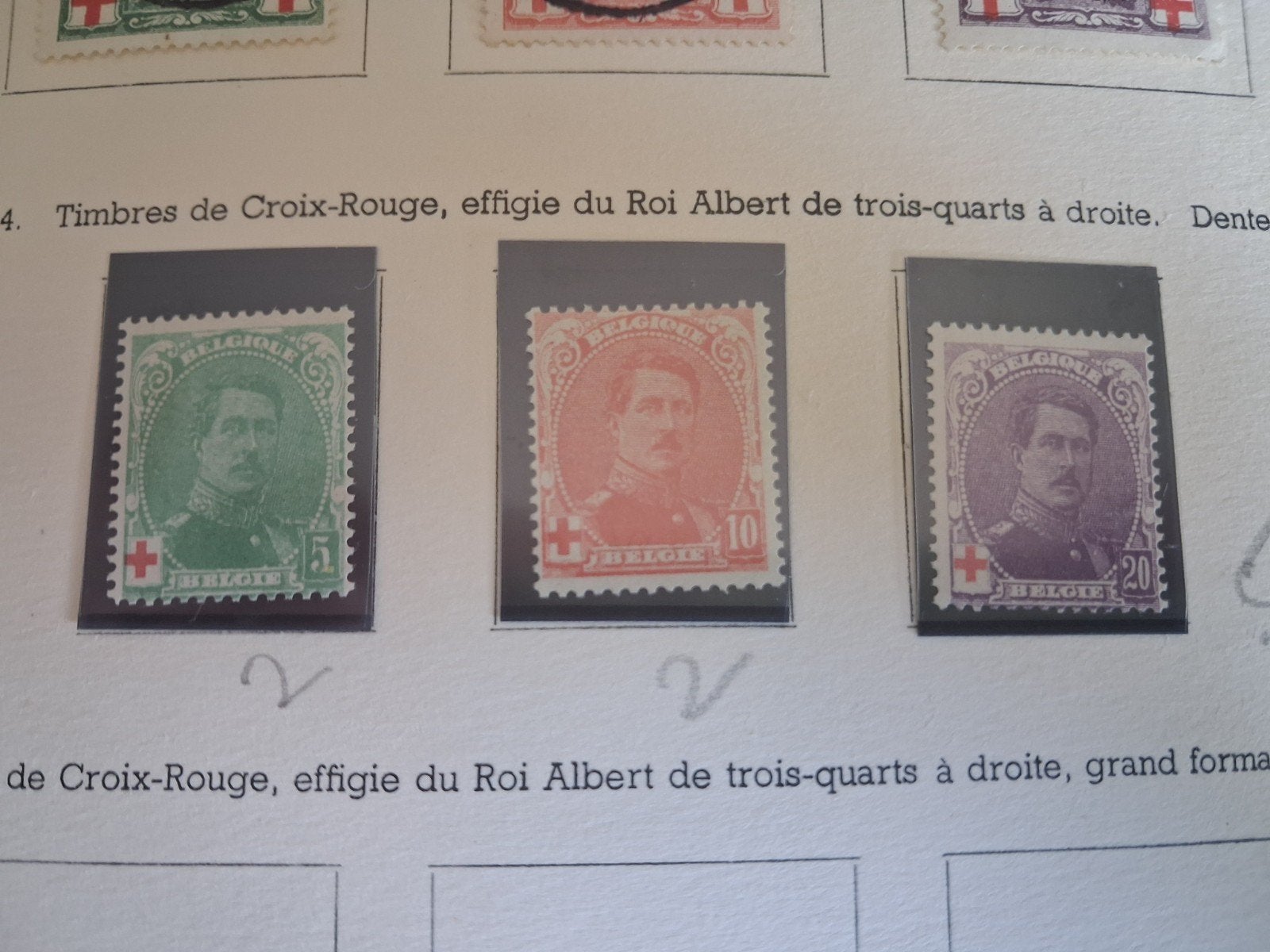 1914 Timbres de Croix-Rouge,dentelé  14, Neuf, Enlèvement ou Envoi, Non oblitéré, Gomme originale