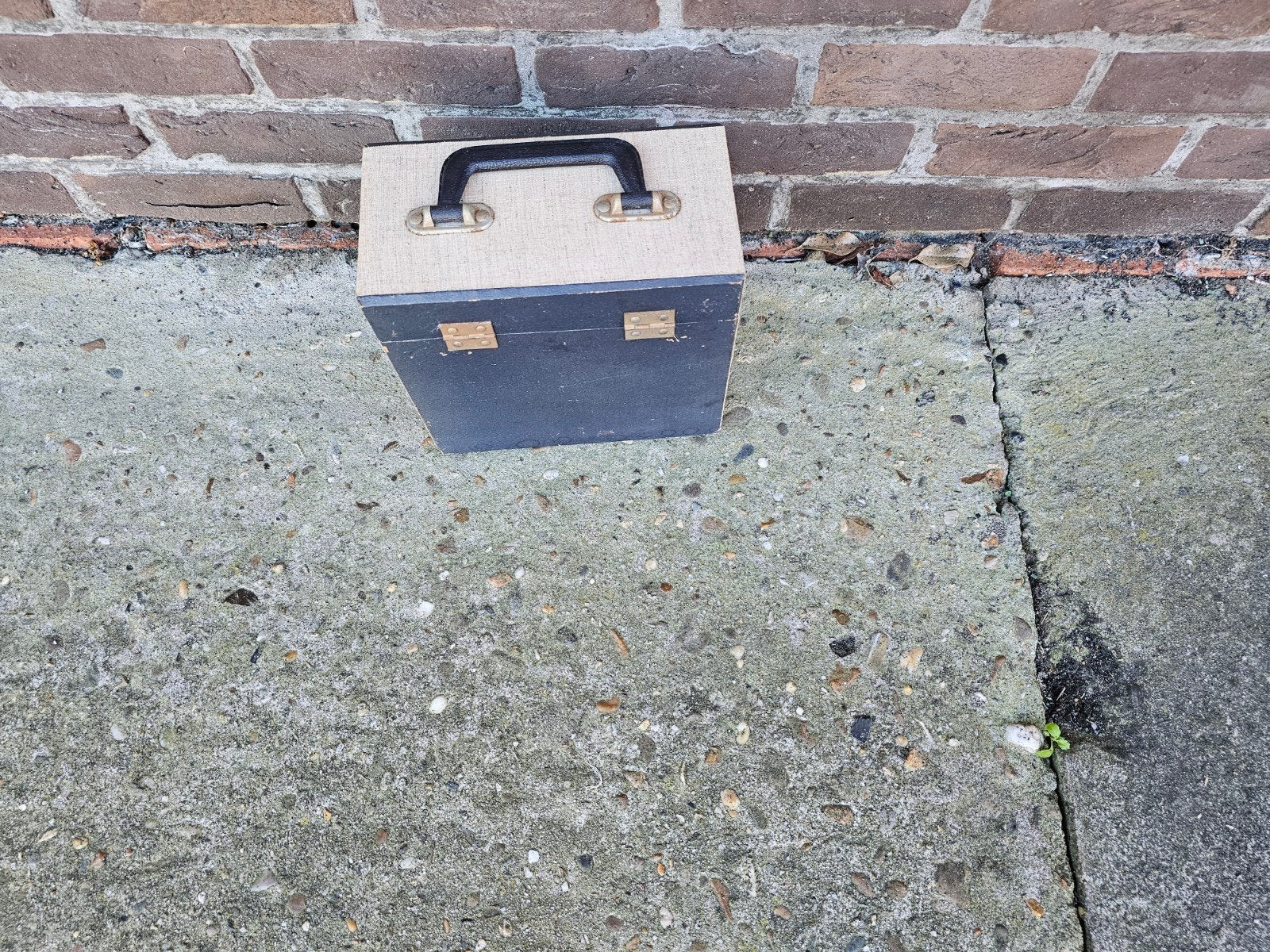 koffertje voor singeltjes, Muziek en Instrumenten, Ophalen, Gebruikt