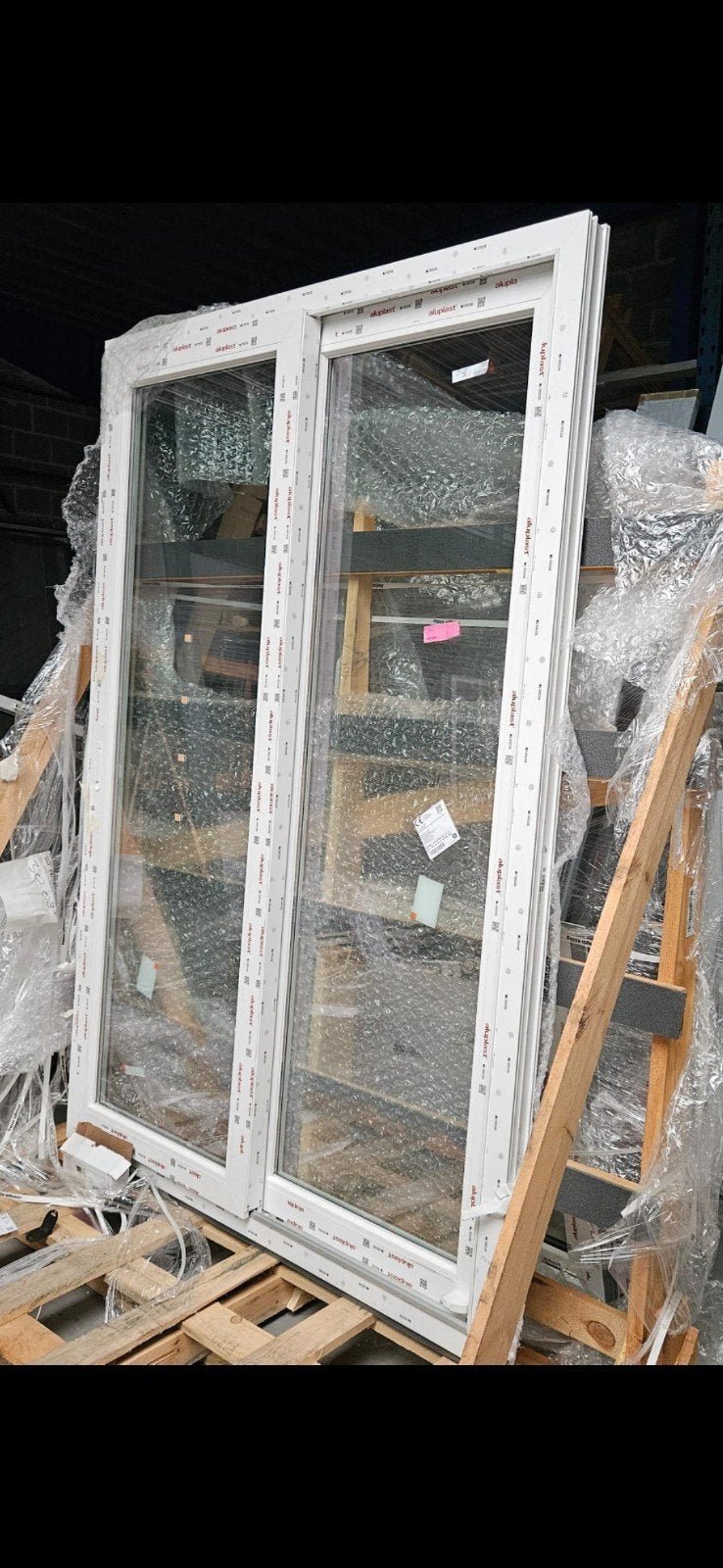 schuifdeur binnen buiten wit, Ophalen, Kunststof, Nieuw, 150 tot 225 cm