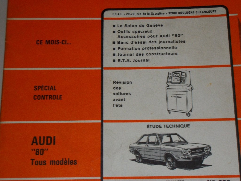 revue technique audi 80 de 1972-1977, Auto diversen, Handleidingen en Instructieboekjes, Ophalen of Verzenden