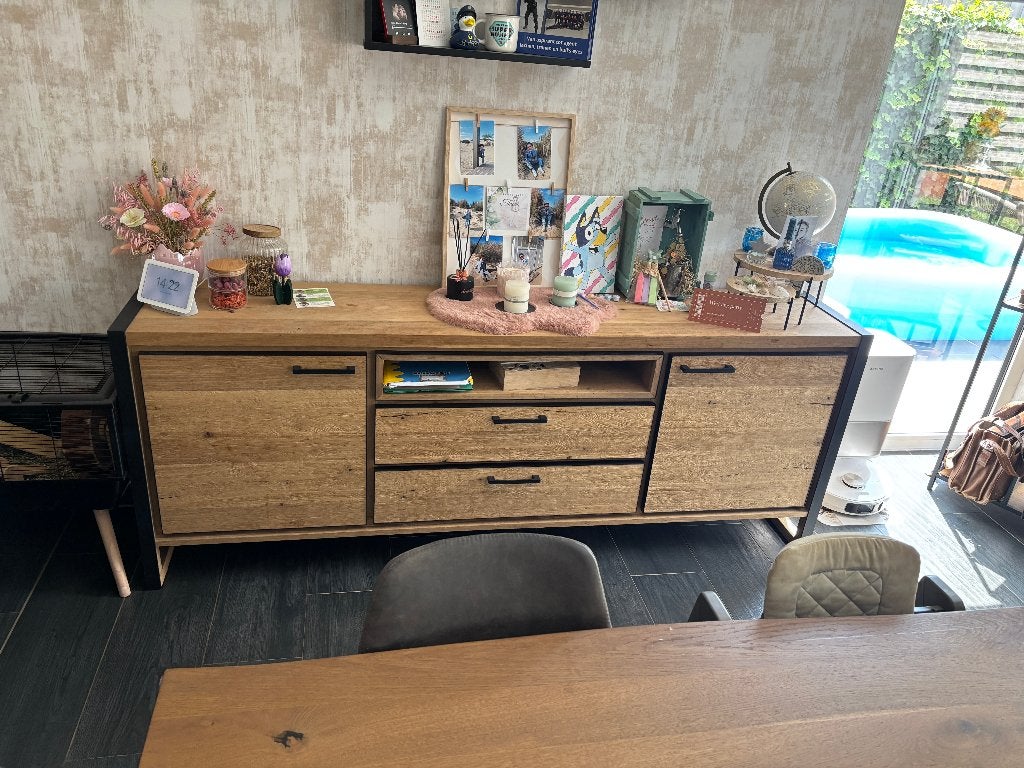 Dressoir kast Henders en Hazel metalo serie., Ophalen, Metalo serie - Landelijk, Zo goed als nieuw, 200 cm of meer