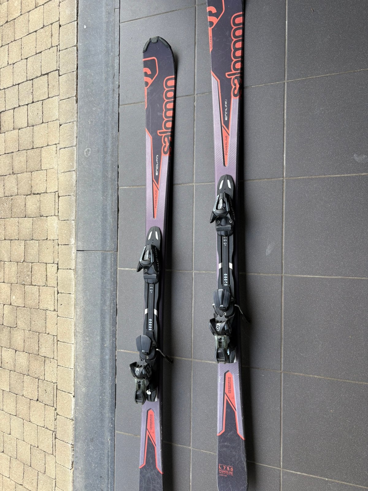 Salomon Enduro L750 ski met Salomon L10-binding, Ophalen, 160 tot 180 cm, Gebruikt, Salomon