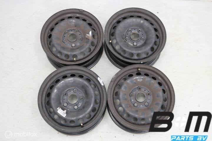 Originele 15 inch stalen velgen Golf 7 5Q0601027BA, Auto-onderdelen, Banden en Velgen, Gebruikt, Velg(en)
