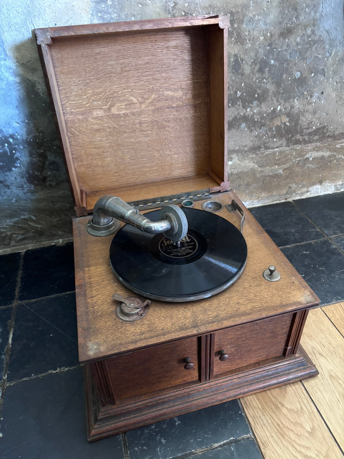 Gramophone vintage, Antiquités & Art, Enlèvement