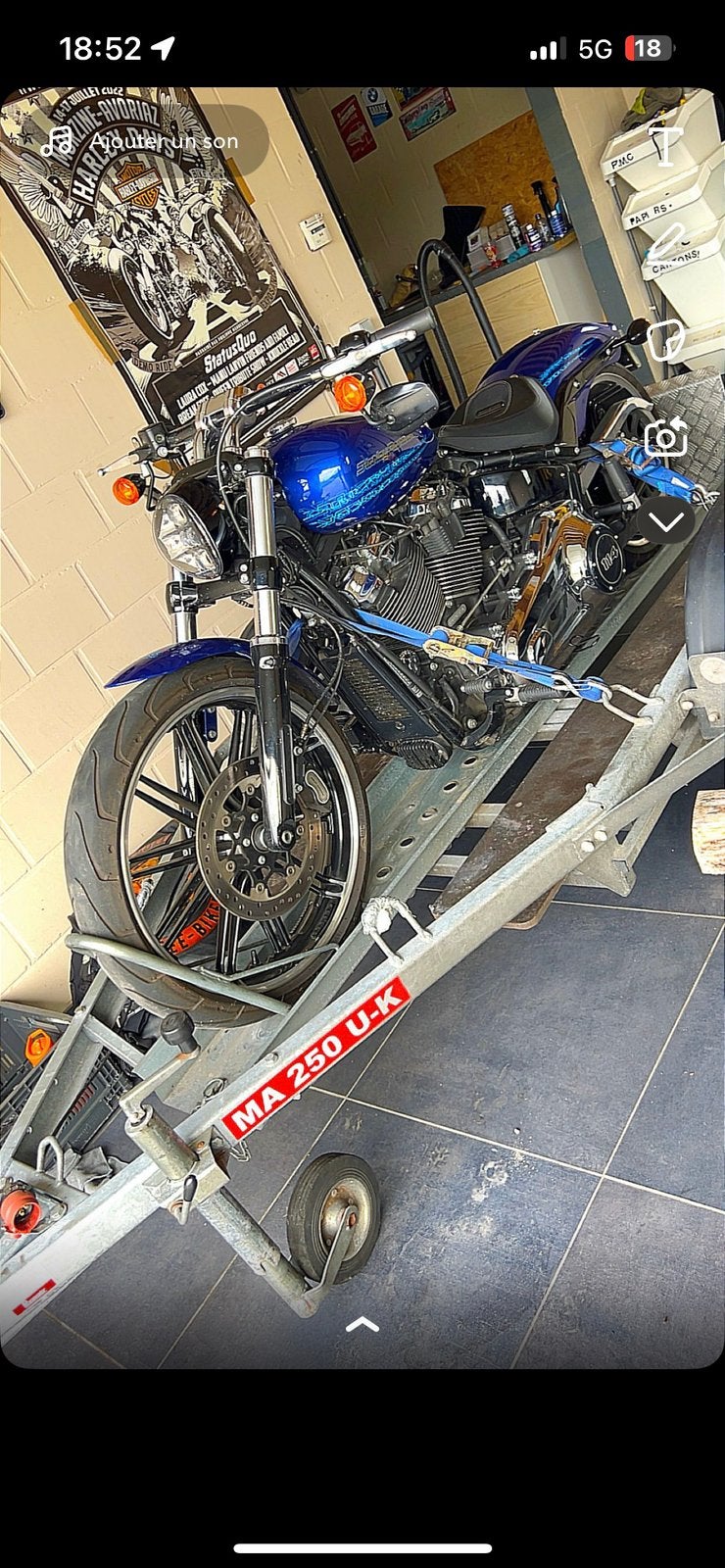 Remorque auto basculante a louer, Ophalen, Zo goed als nieuw
