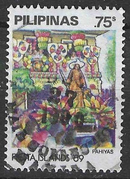 Philippines 1989 - Yvert 1689 - Festival « Pahyts » 75 (ST), Timbres & Monnaies, Envoi, Affranchi