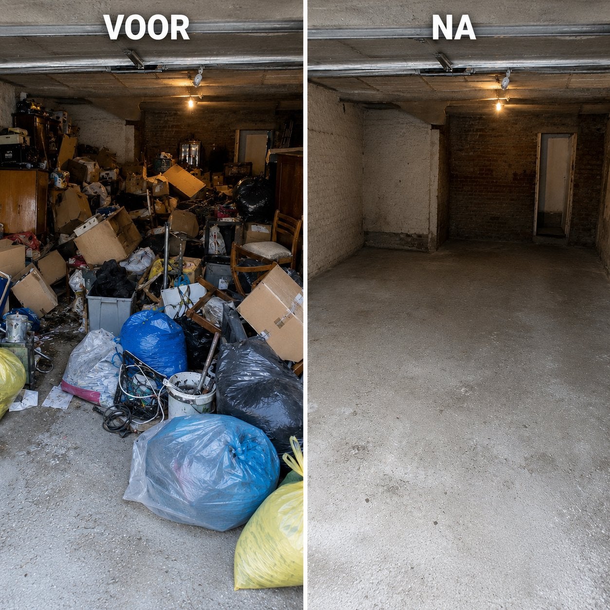 Ontruiming-leeghalen, rusthuis, woning, apartemnt, garage