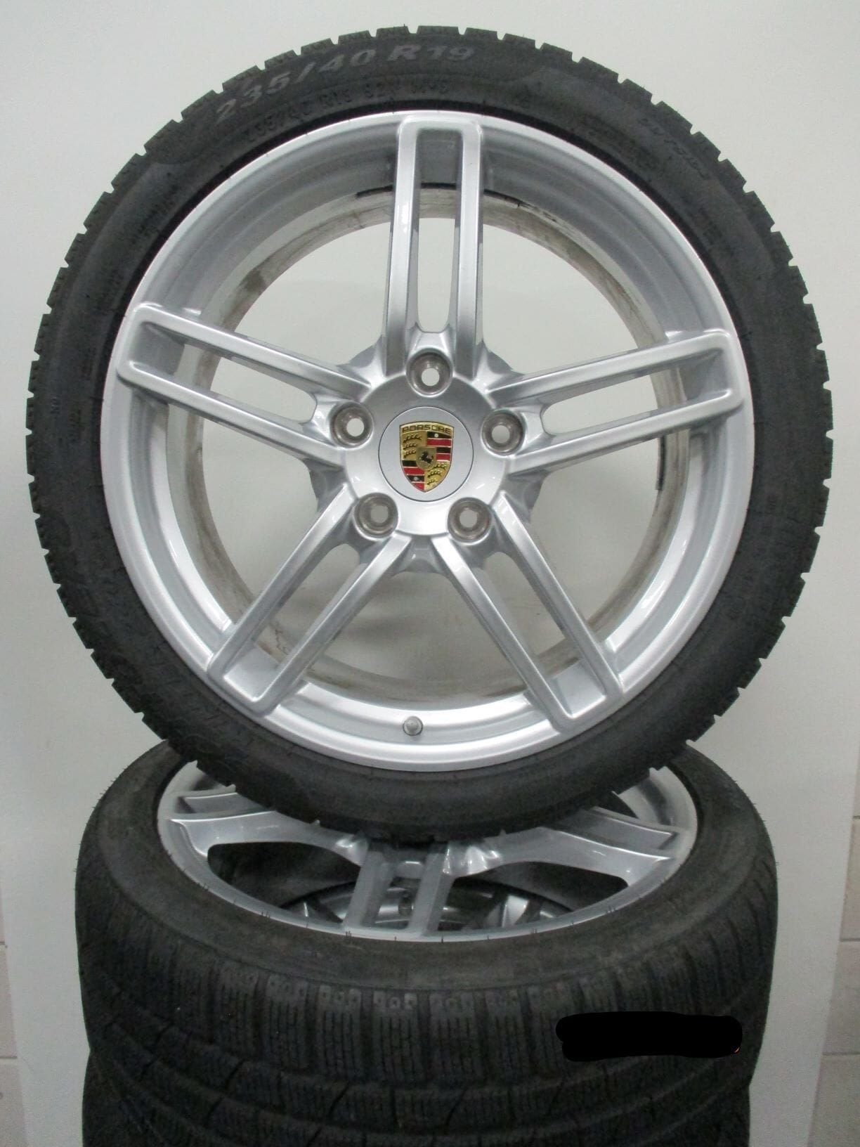 Porsche 19 inch velgen 911 991 Carrera 2 en 2 S winterbanden, Auto-onderdelen, Banden en Velgen, 19 inch, Gebruikt, -, -
