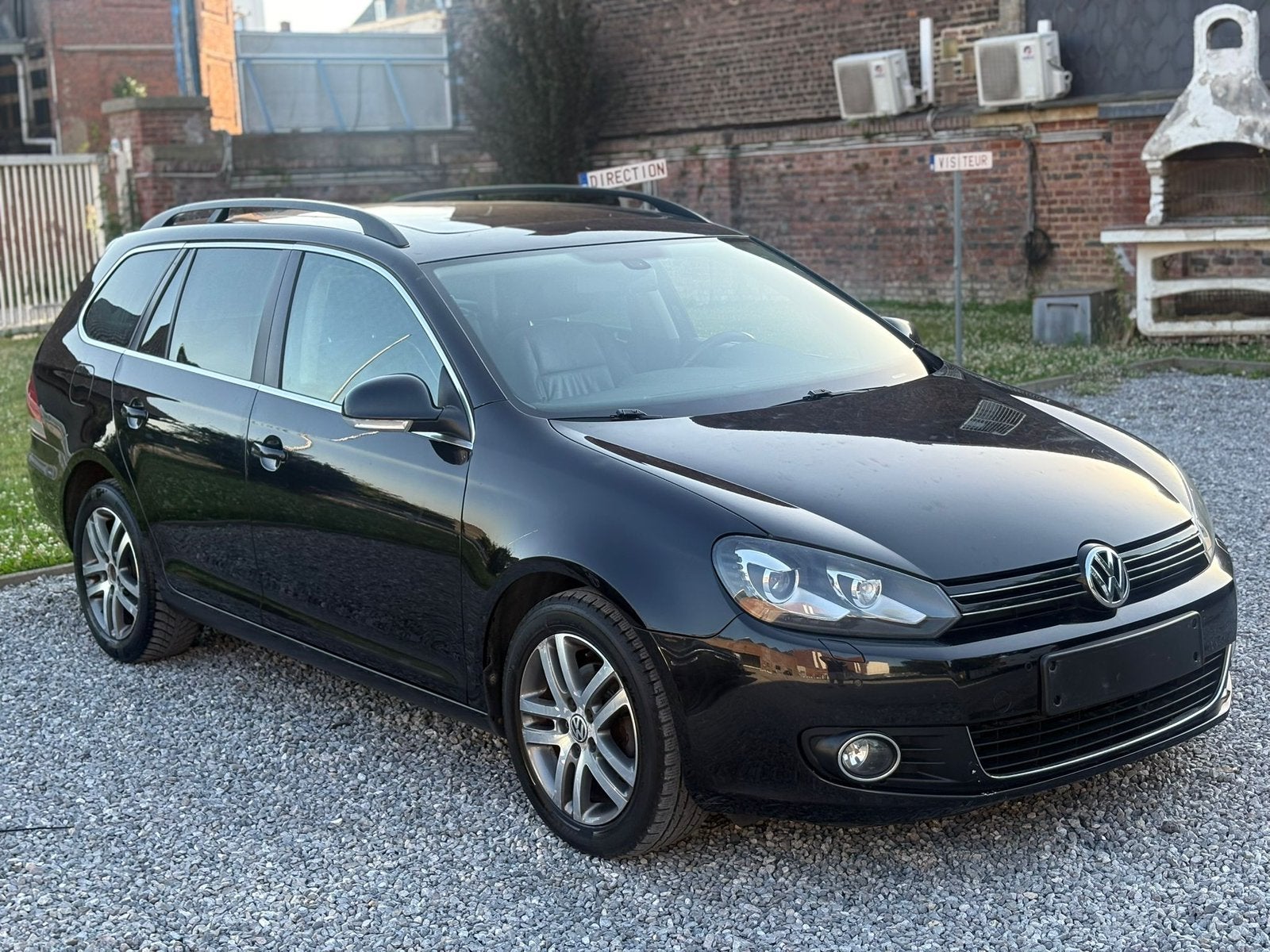 VW GOLF 6 VARIANT HIGHLINE 1.6TDI 2012 EURO5 PANORAMIC, Auto's, Volkswagen, Euro 5, Zwart, 5 deurs, Particulier