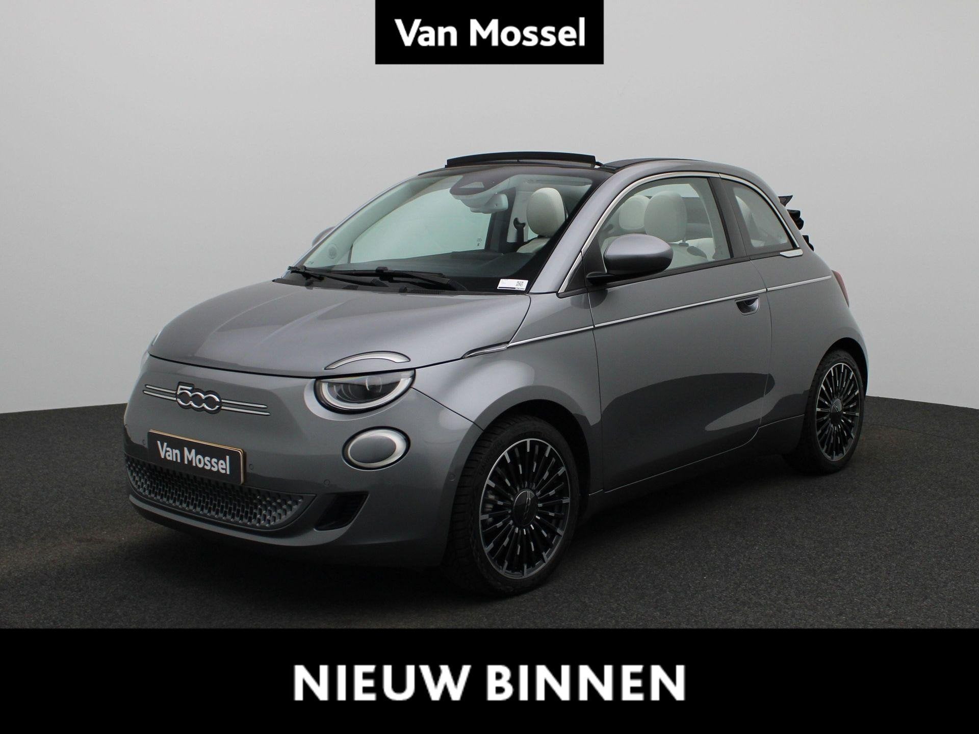 Fiat 500e C La Prima 42 kWh, 4 zetels, 87 kW, Verwarmde buitenspiegels, Cabriolet