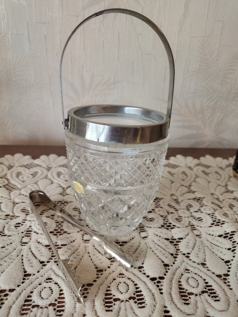 Vintage ijsemmer met tang, Antiek en Kunst, Ophalen