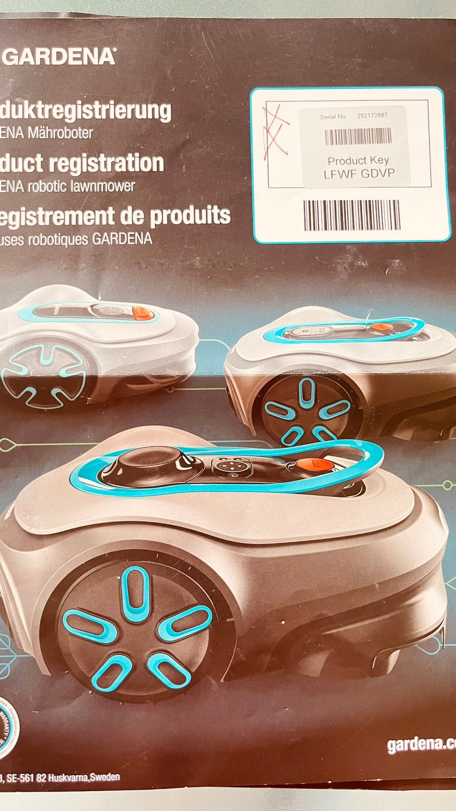 Robotmaaier Gardena 1maand oud, Ophalen, Zo goed als nieuw