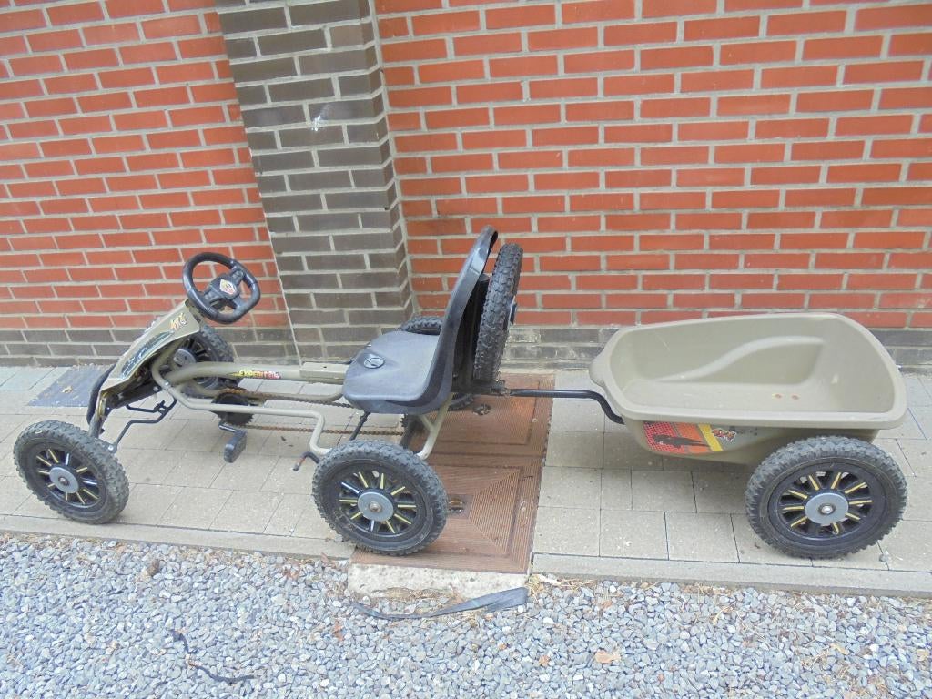 gocart met kar, Ophalen, Gebruikt, Met kar of aanhanger