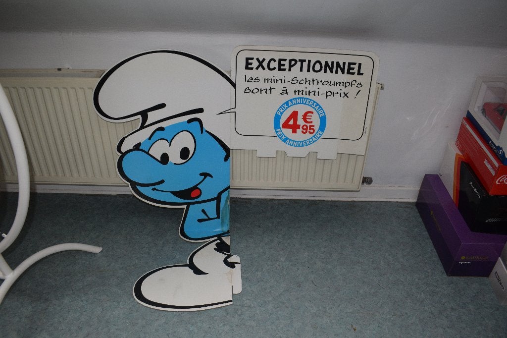 plv carton BD bande dessinée les schtroumpfs, Enlèvement, Utilisé