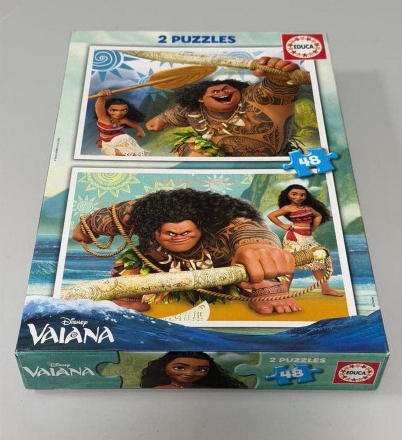 puzzle Educa Disney Vaiana, 48 pièces, neufe pour enfants, Enlèvement ou Envoi, 10 à 50 pièces, Neuf, 4 à 6 ans
