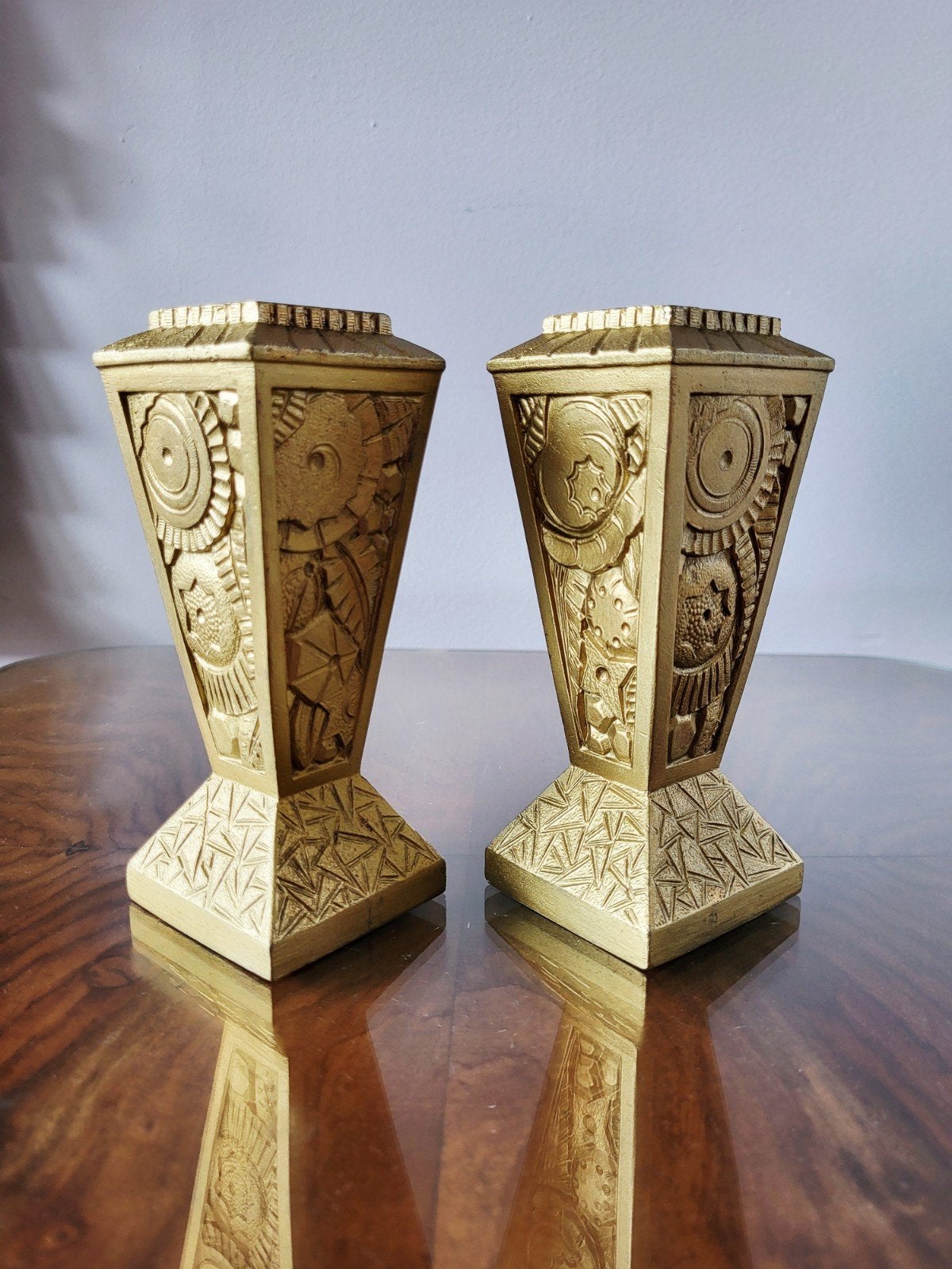 vases en métal art déco, Enlèvement ou Envoi