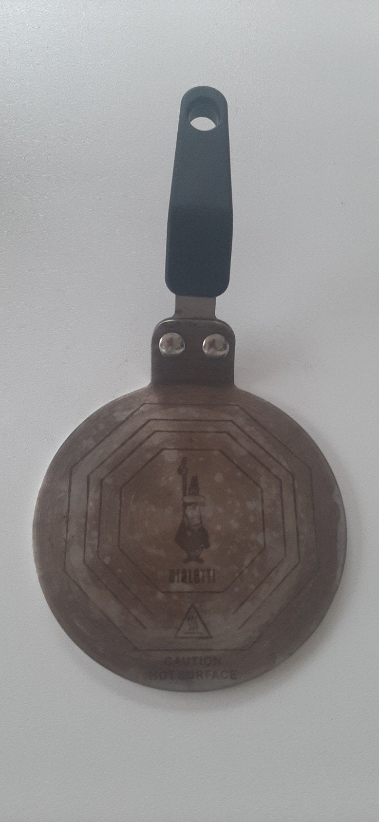 Bialetti inductieplaat, Ophalen