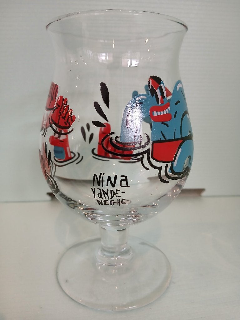 Verre sur pied DUVEL NINA VANDEWEGHE, Enlèvement ou Envoi, Comme neuf, Verre ou Verres, Duvel