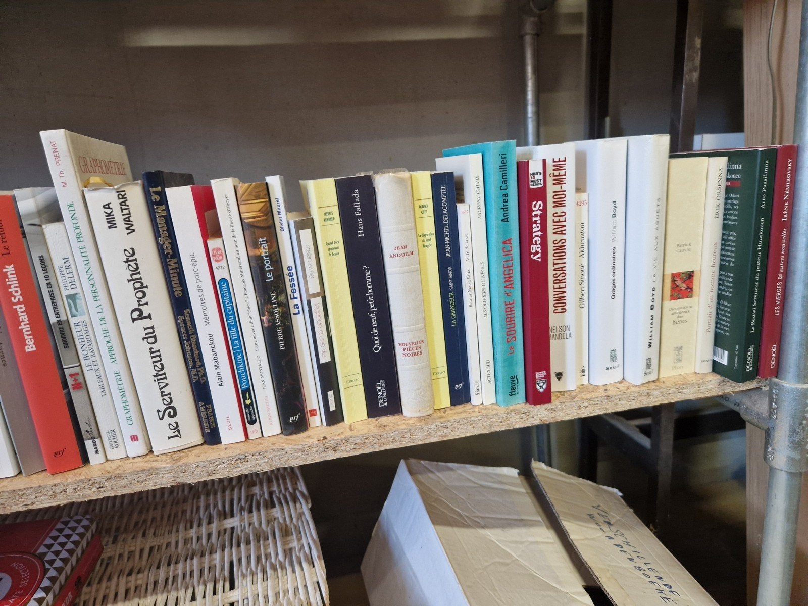 Lot van ongeveer 500 Franstalige boeken te koop., Boeken, Ophalen