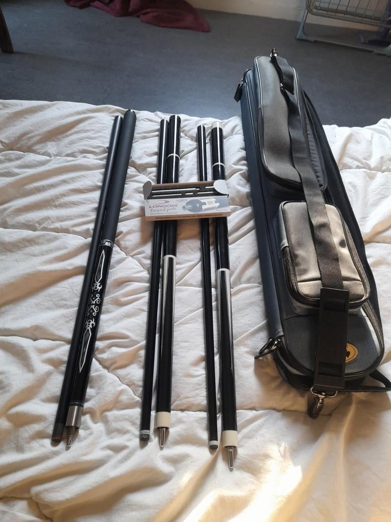 Biljartkeu´s carbone te koop., Ophalen