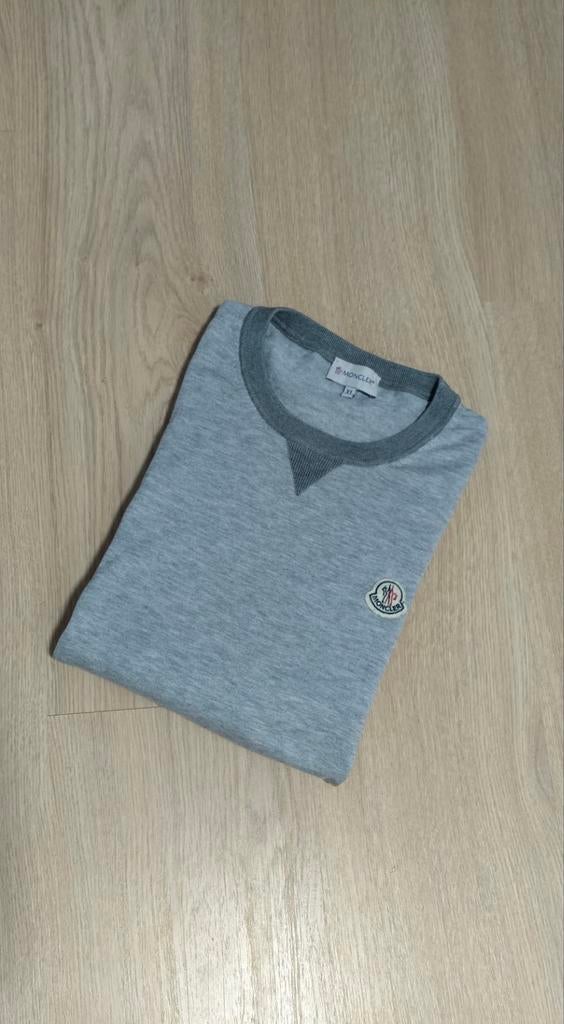 Pull Moncler col rond, Moncler, Gris, Enlèvement ou Envoi, Taille 52/54 (L)