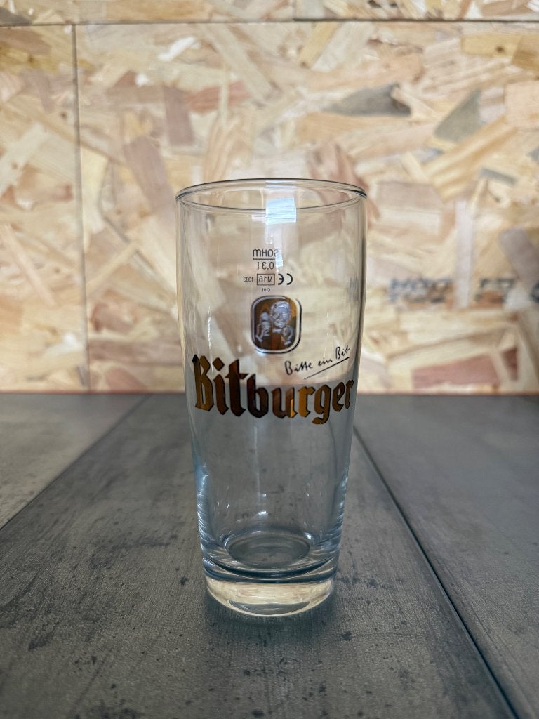 Glas bitburger 33cl, Ophalen, Nieuw, Bierglas