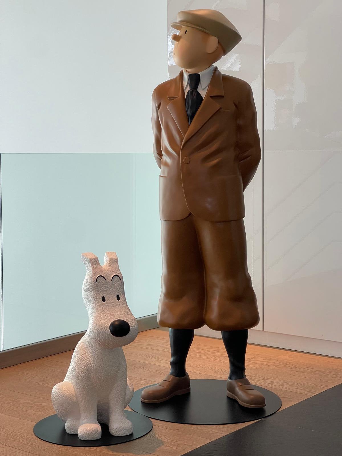 Grote Kuifje / Bobbie beelden – replica’s Leblon Delienne, Verzamelen, Ophalen, Kuifje, Zo goed als nieuw