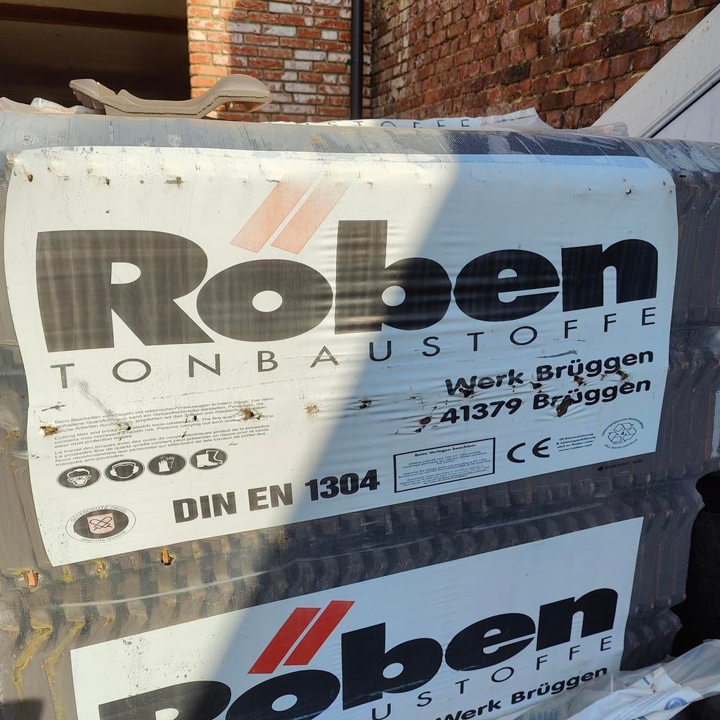 Roben Flandern dakpannen oud-zwart, 600 stuks, Doe-het-zelf en Bouw, Dakpannen en Dakbedekking, Ophalen, Nieuw, Overige kleuren