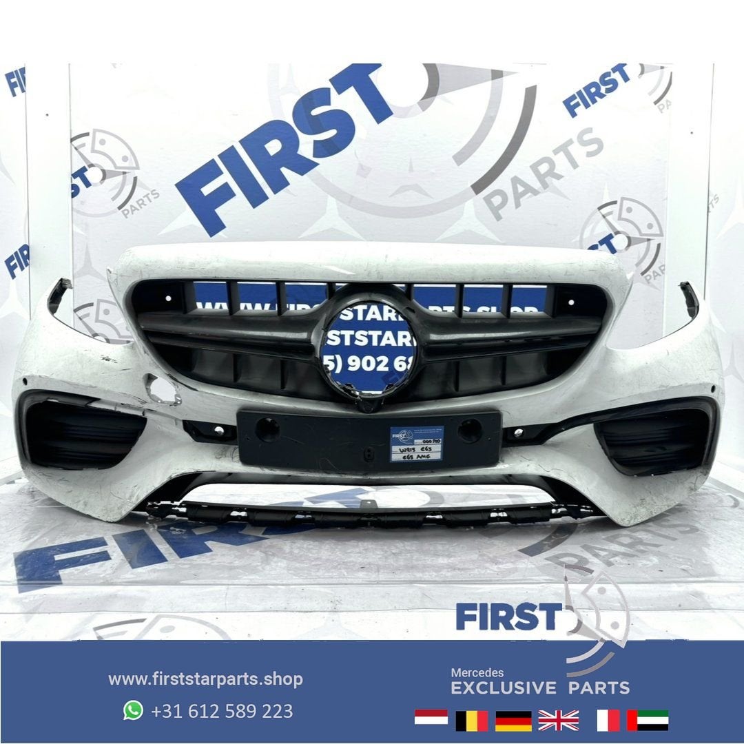 W213 E63 AMG VOORBUMPER E63s BUMPER origineel Mercedes E Kla, Gebruikt, -, Voor, Ophalen of Verzenden