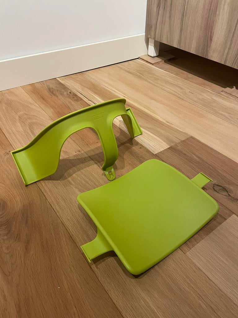 Stokke Tripp Trapp baby set in groen, Ophalen of Verzenden, Zo goed als nieuw