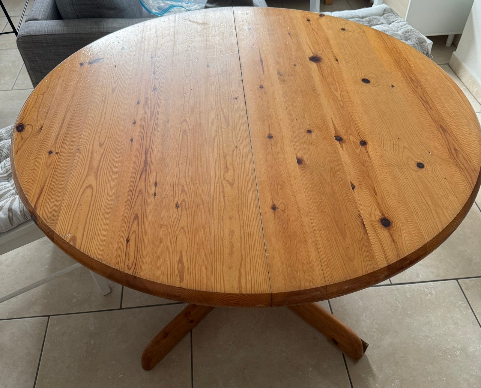 [À DONNER] Table à manger extensible en bois, Enlèvement, Utilisé, Ovale