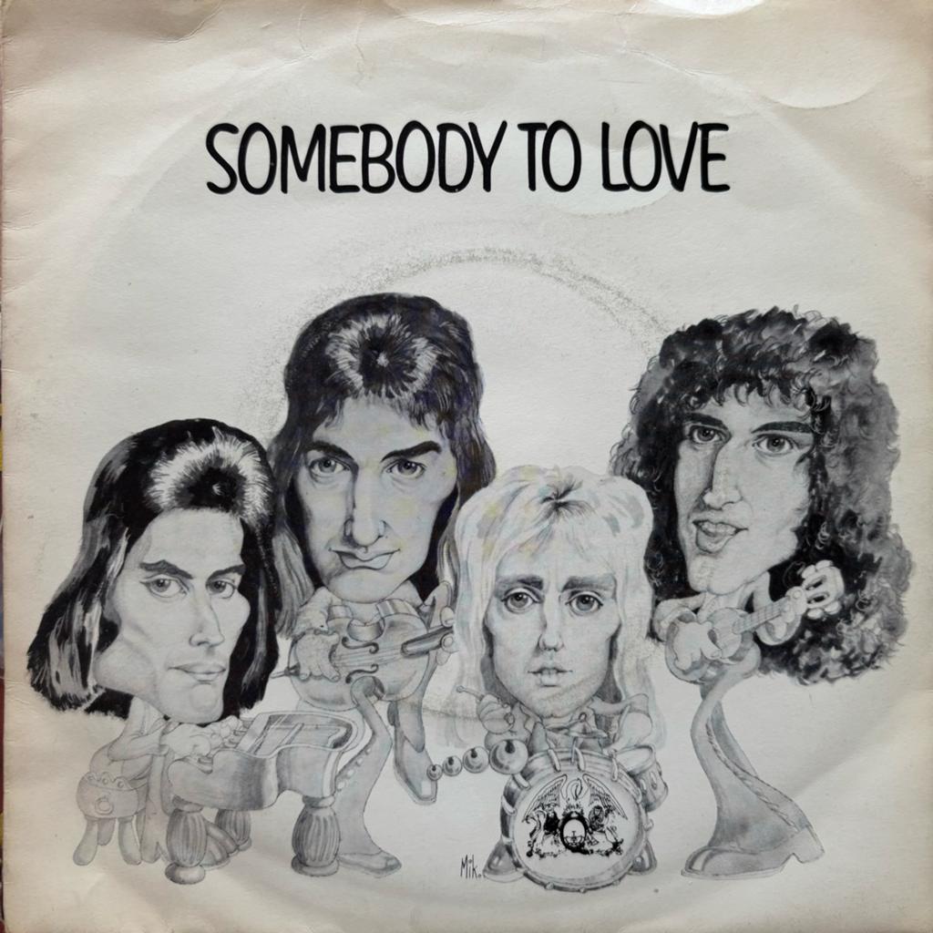 Queen - somebody to love - white man ( 7” vinyl ) 1976, Ophalen of Verzenden, Gebruikt