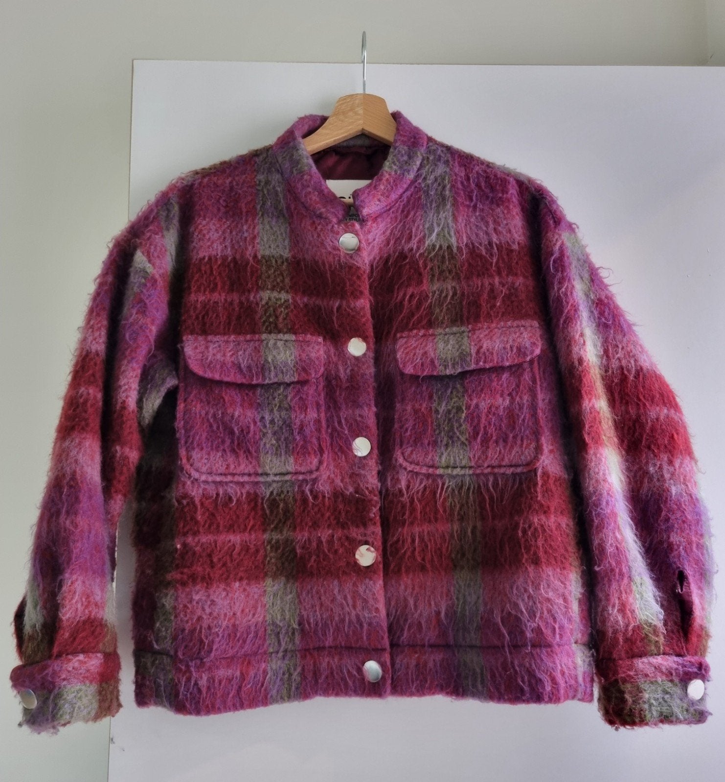 Geruite bomberjacket van CKS - Maat XS, Meerkleurig, Ophalen of Verzenden, Maat 34 (XS) of kleiner, CKS
