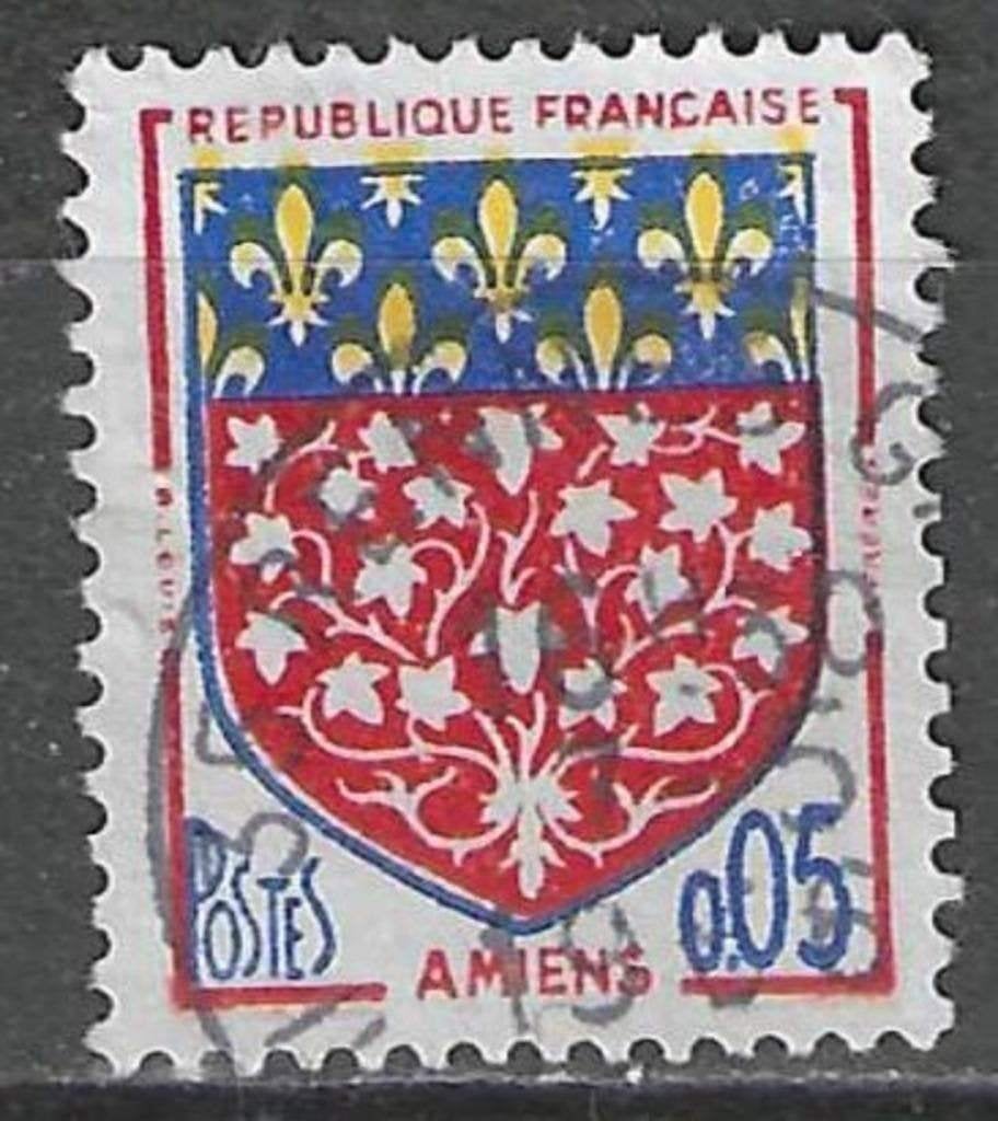 France 1962/1965 - Yvert 1352 - Armoiries (ST), Envoi, Affranchi