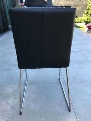 3 zwarte keukenstoelen, Huis en Inrichting, Ophalen, Kunststof, Drie, Zwart