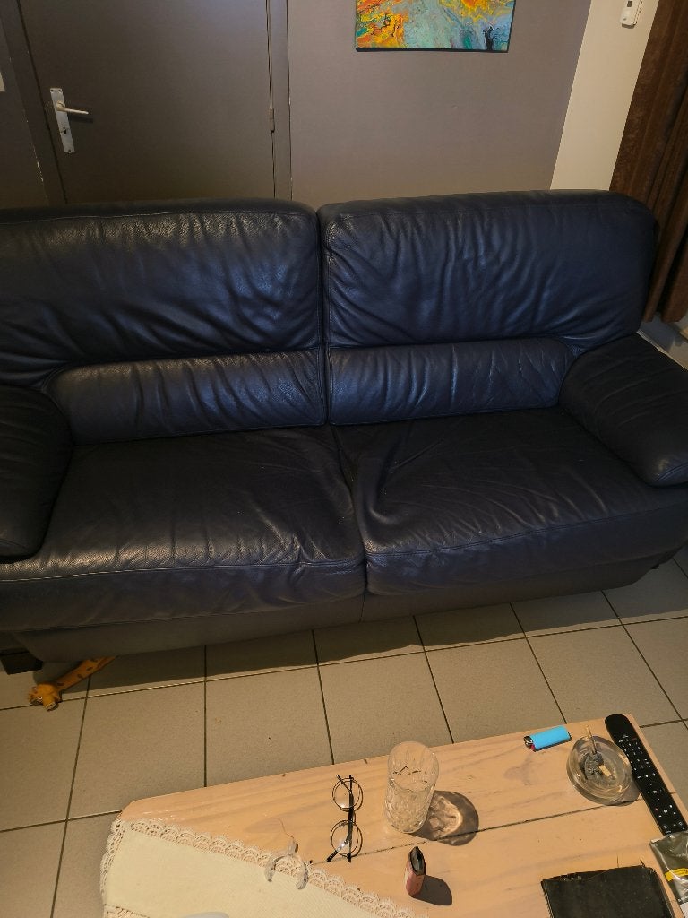 3 zit zetel, Ophalen, Kunststof, Gebruikt, Driepersoons