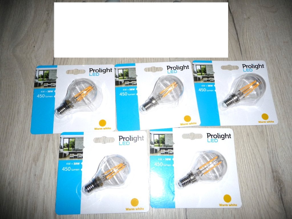 Lampes LED Prolight E14 - NEUVES, Maison & Meubles, Lampes | Lampes en vrac, Neuf, Ampoule LED, 30 à 60 watts, E14 (petit), Blanc chaud